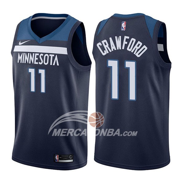 Maglia NBA Minnesota Timberwolves Jamal Crawford Icon 2017-18 Blu
